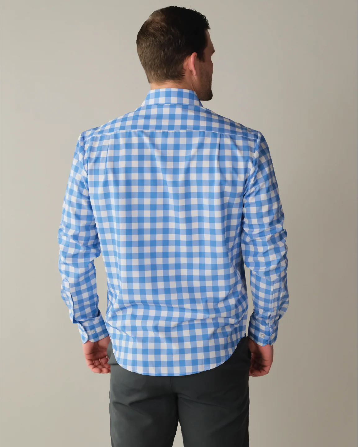 FINAL SALE: Range Shirt - Ocean Blue and White Large Gingham (No Returns and Exchanges) - Image 6