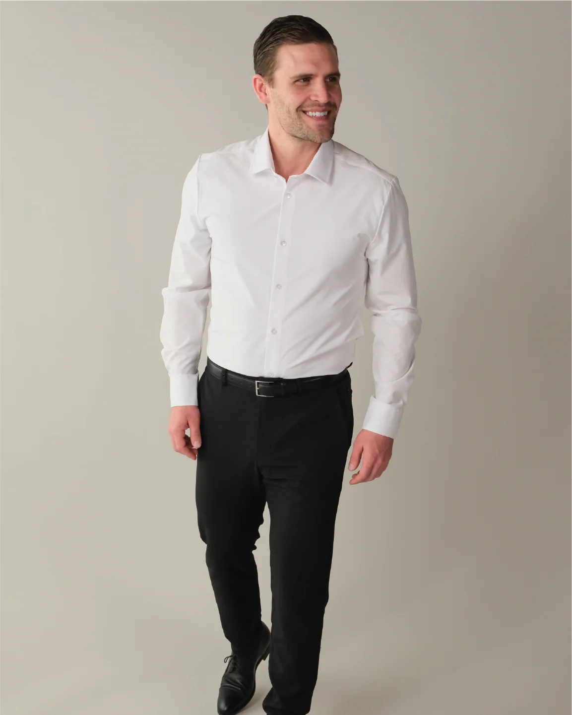 Range Shirt - White Long Sleeve - Pocketless - Image 3