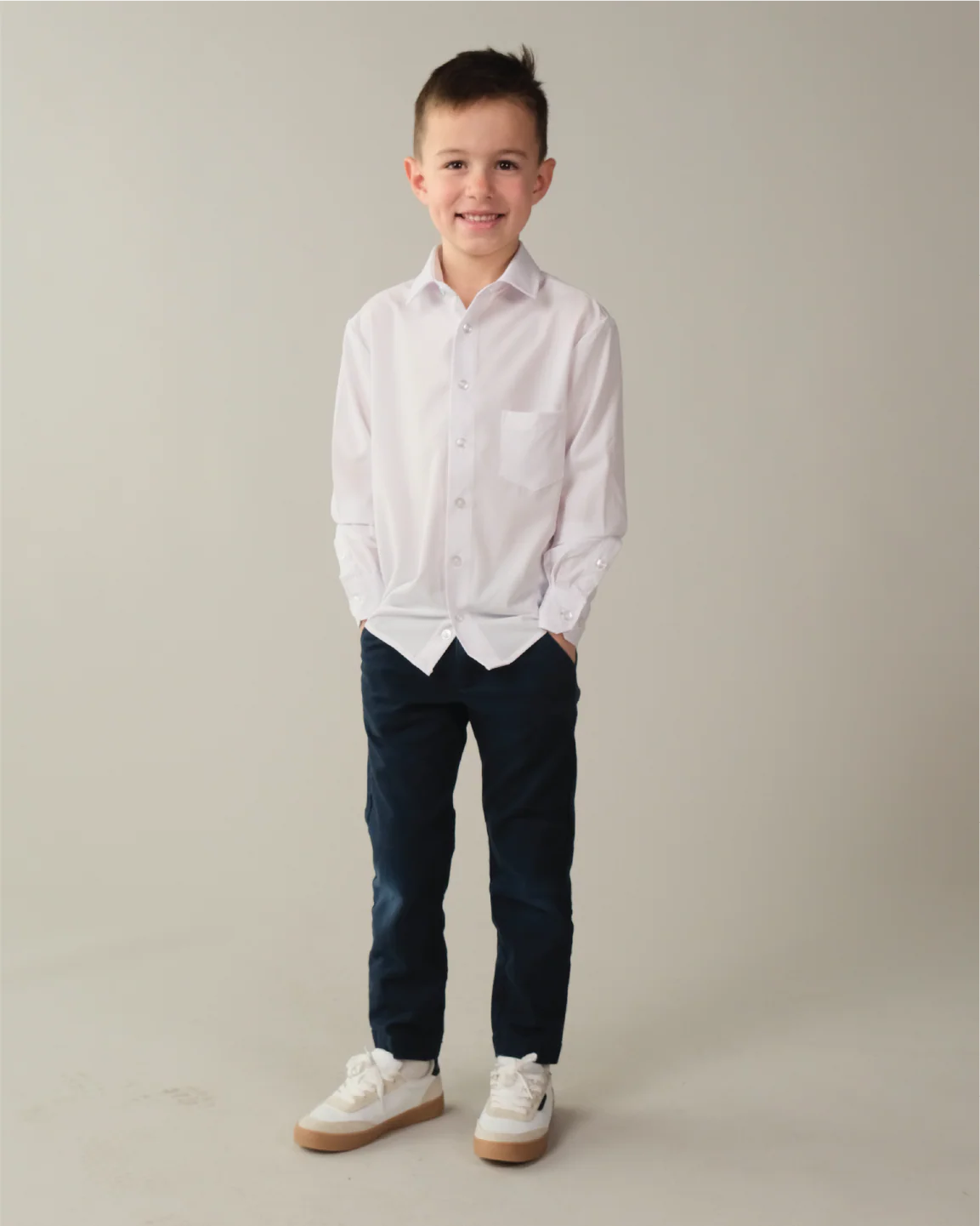Range Shirt - White Long Sleeve - Kids - Image 3