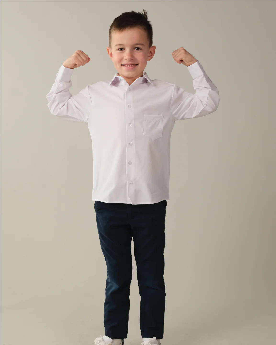 Range Shirt - White Long Sleeve - Kids - Image 4