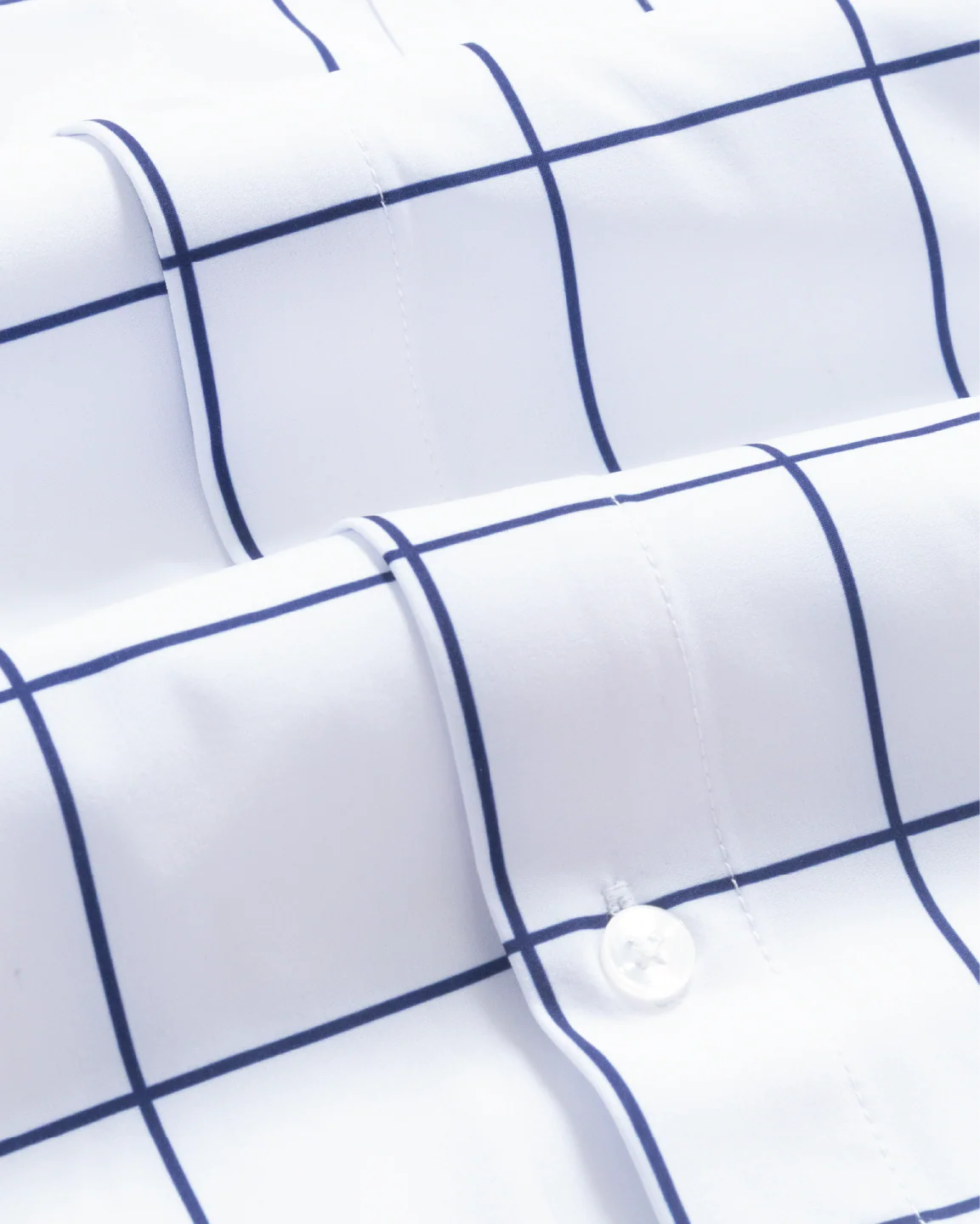 Range Shirt - White w/ Navy Windowpane - Image 5