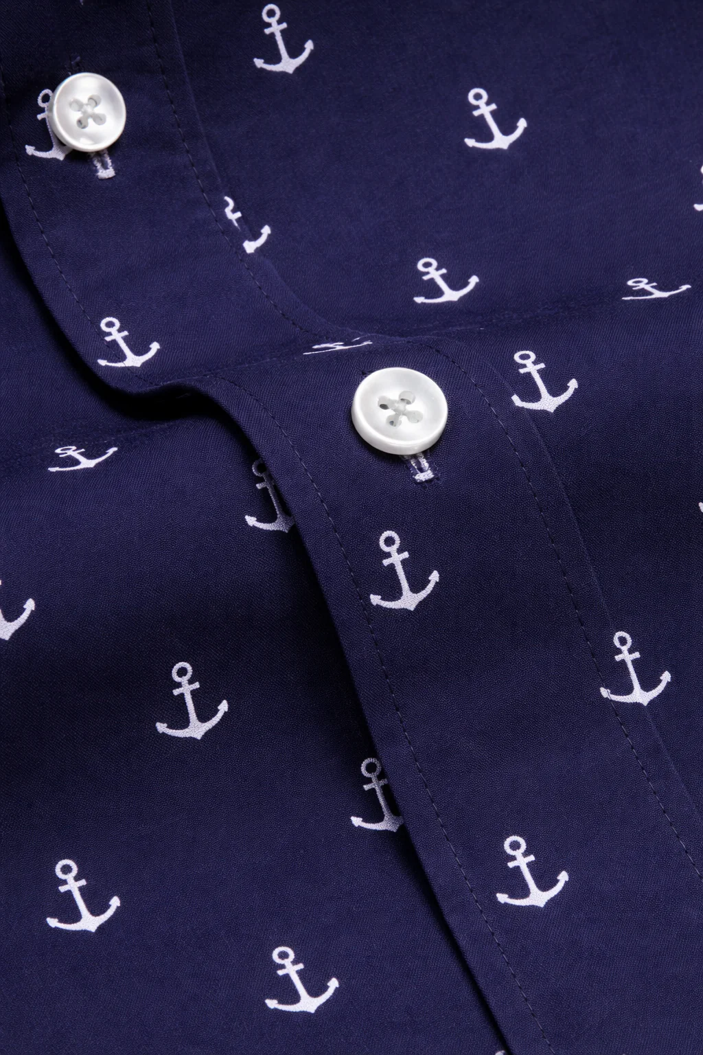 FINAL SALE: Range Shirt - Navy w/ White Anchors (No Returns or Exchanges) - Image 6