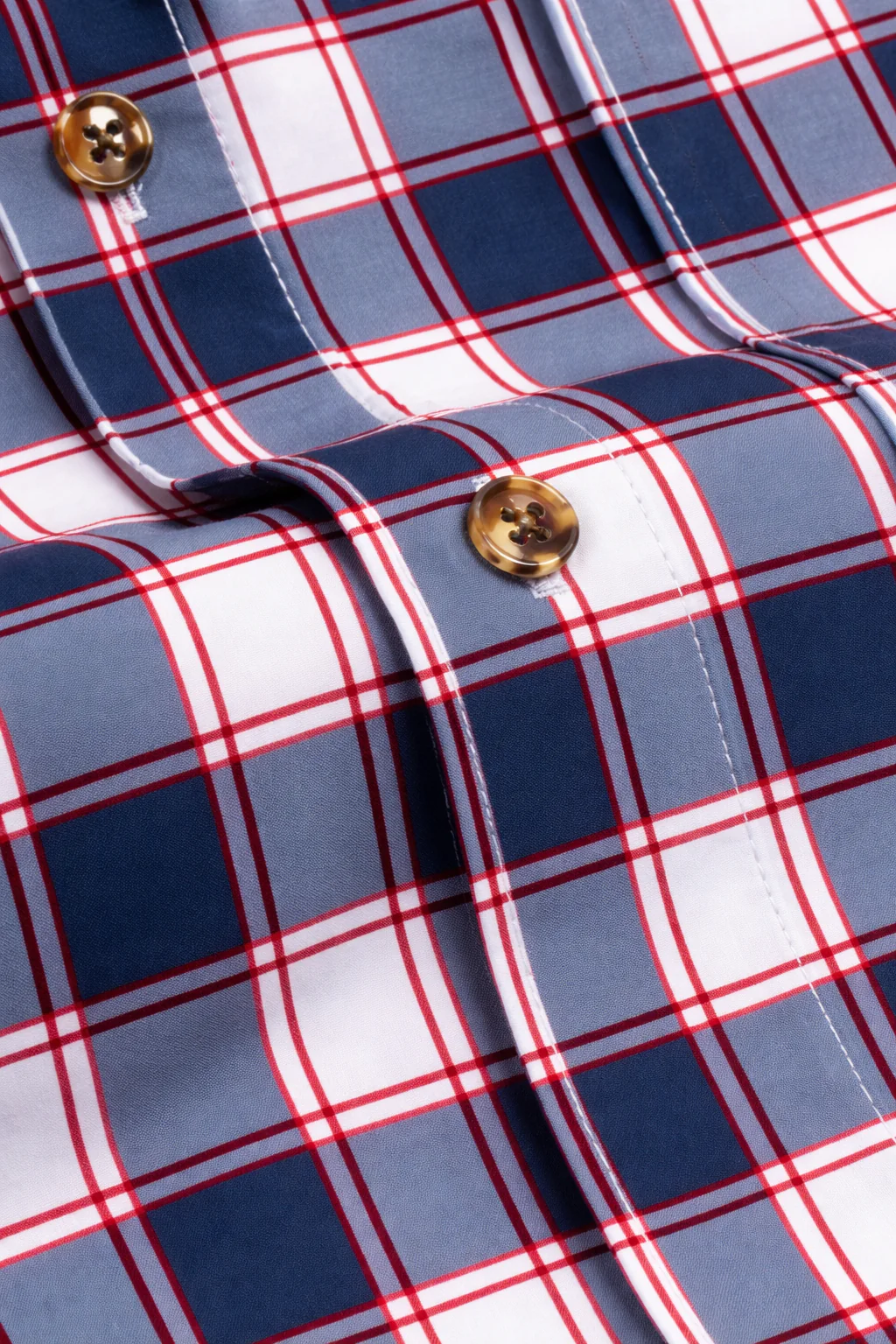 FINAL SALE: Range Shirt - White and Navy w/ Red Accents (No Returns or Exchanges) - Image 5