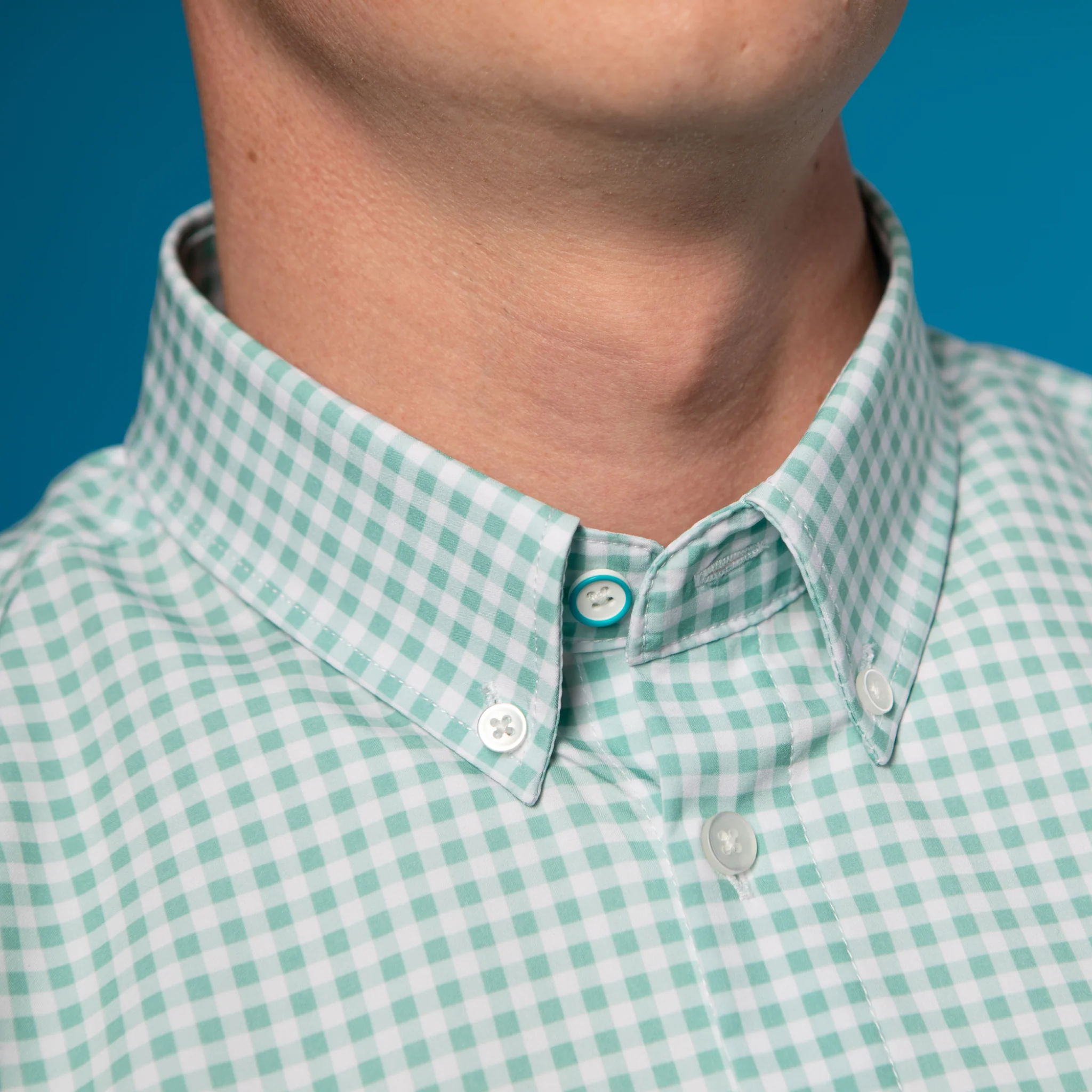 FINAL SALE: Range Shirt - Light Green and White Gingham (No Returns or Exchanges) - Image 3