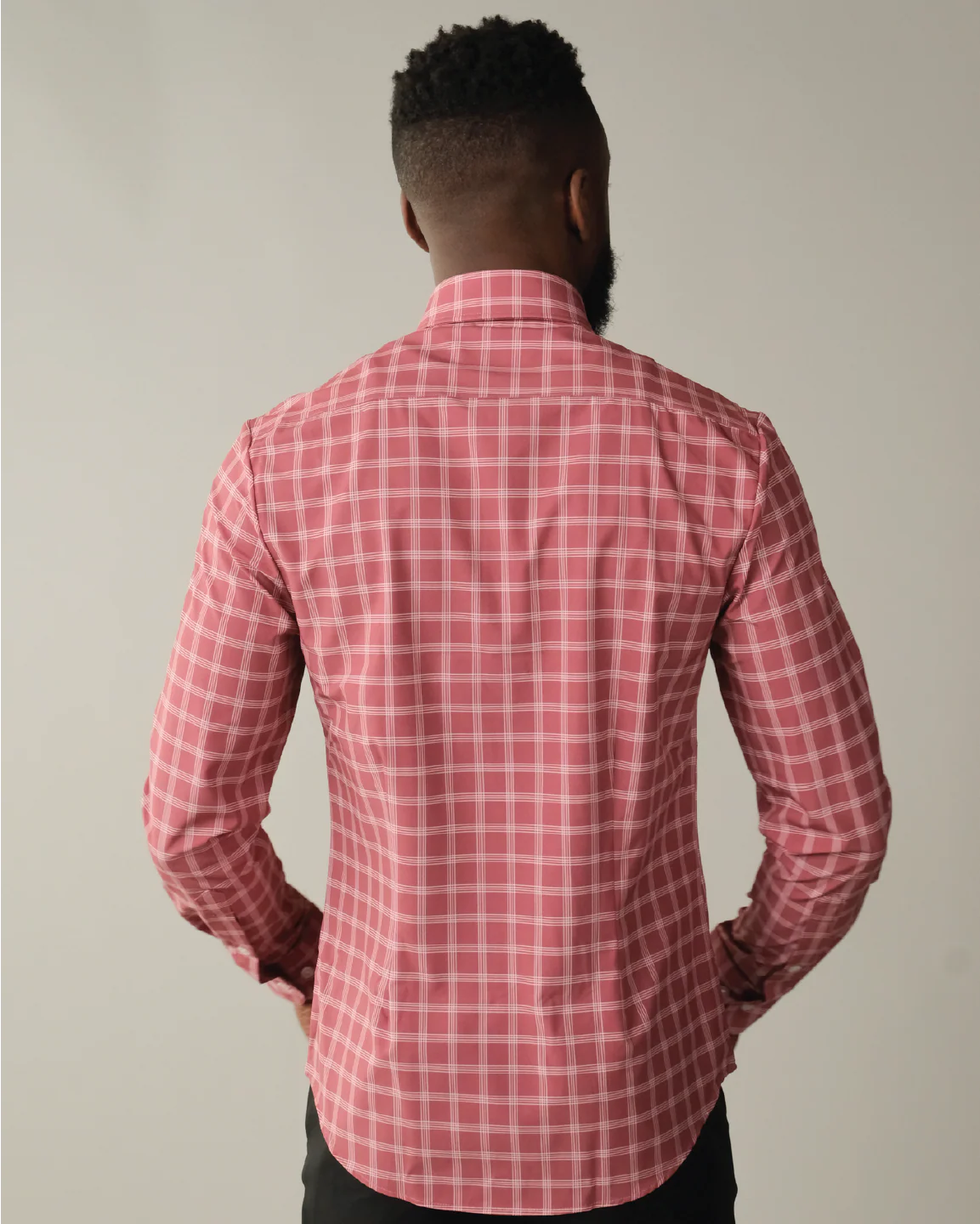 FINAL SALE: Range Shirt - Adobe Red w/ White Windowpane (No Returns or Exchanges) - Image 6