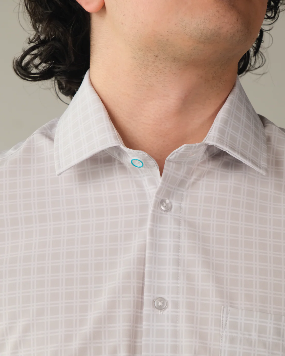 Range Shirt - Grey w/ Small White Windowpane - Image 4