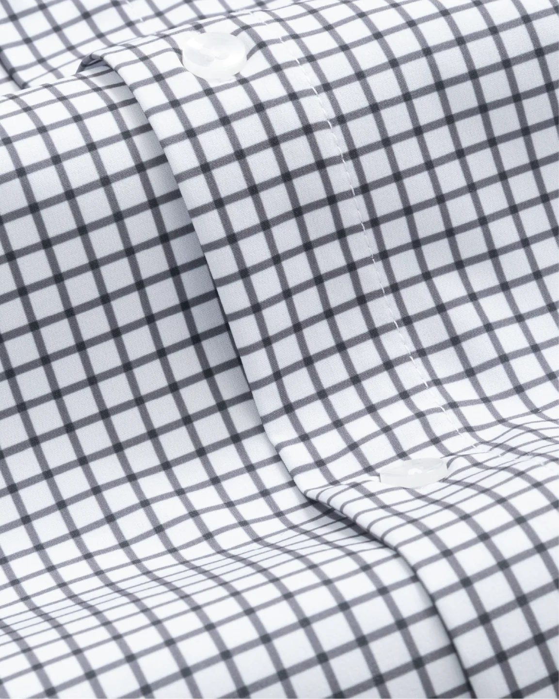 Range Shirt - White w/ Black Check - Image 3