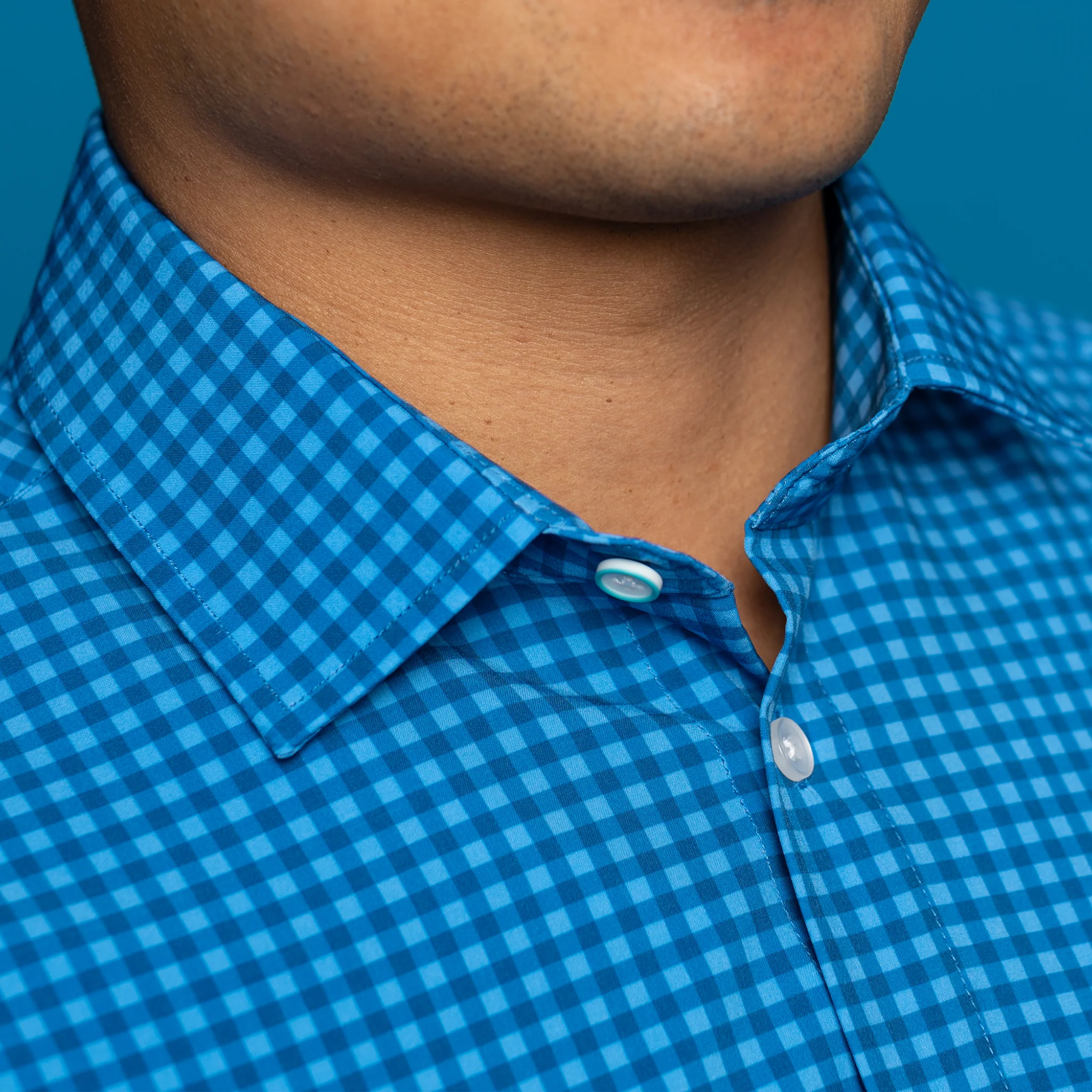 Range Shirt - Navy/Royal Blue Gingham - Image 4