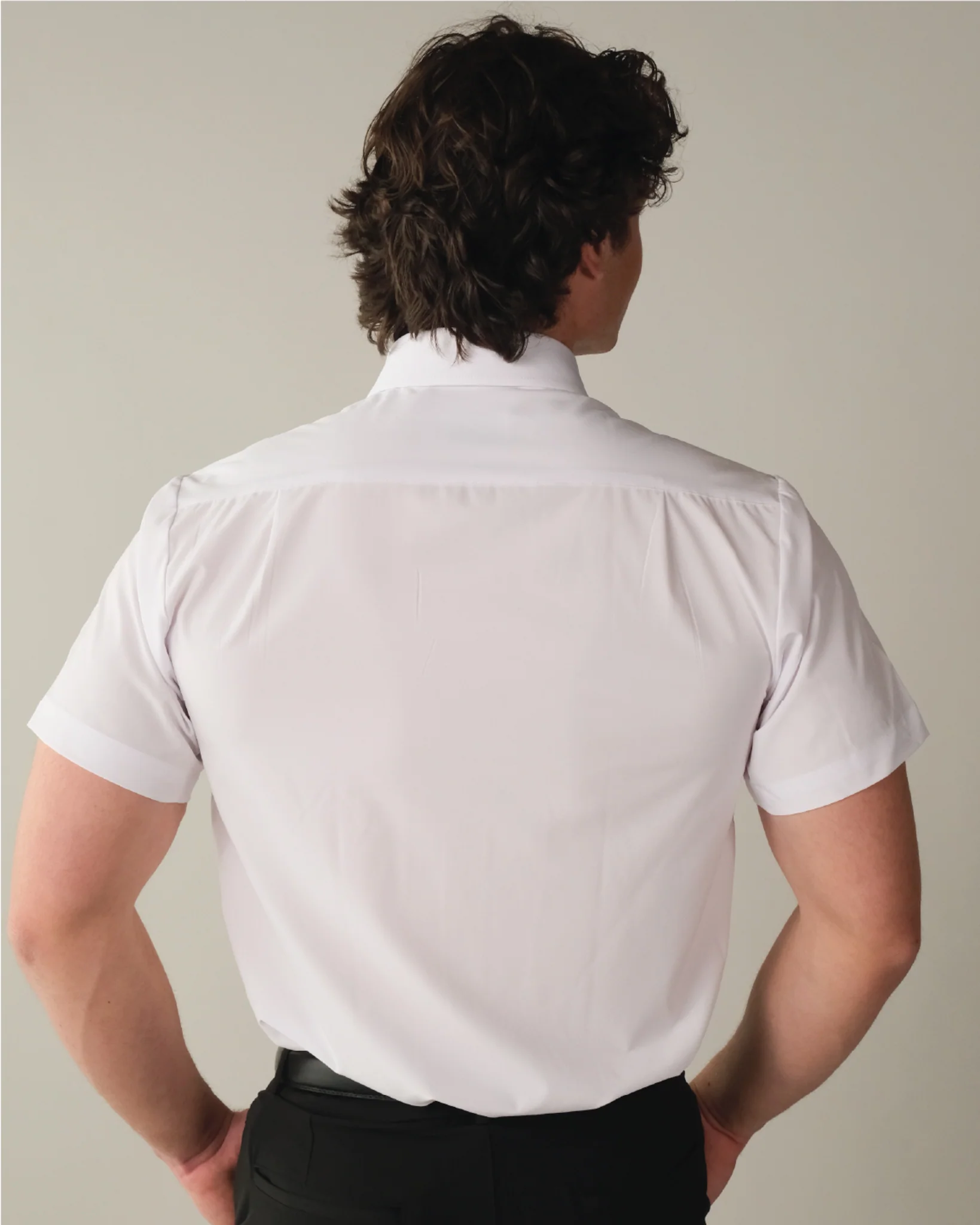 Range Shirt - White Short Sleeve - Pocketless - Image 4