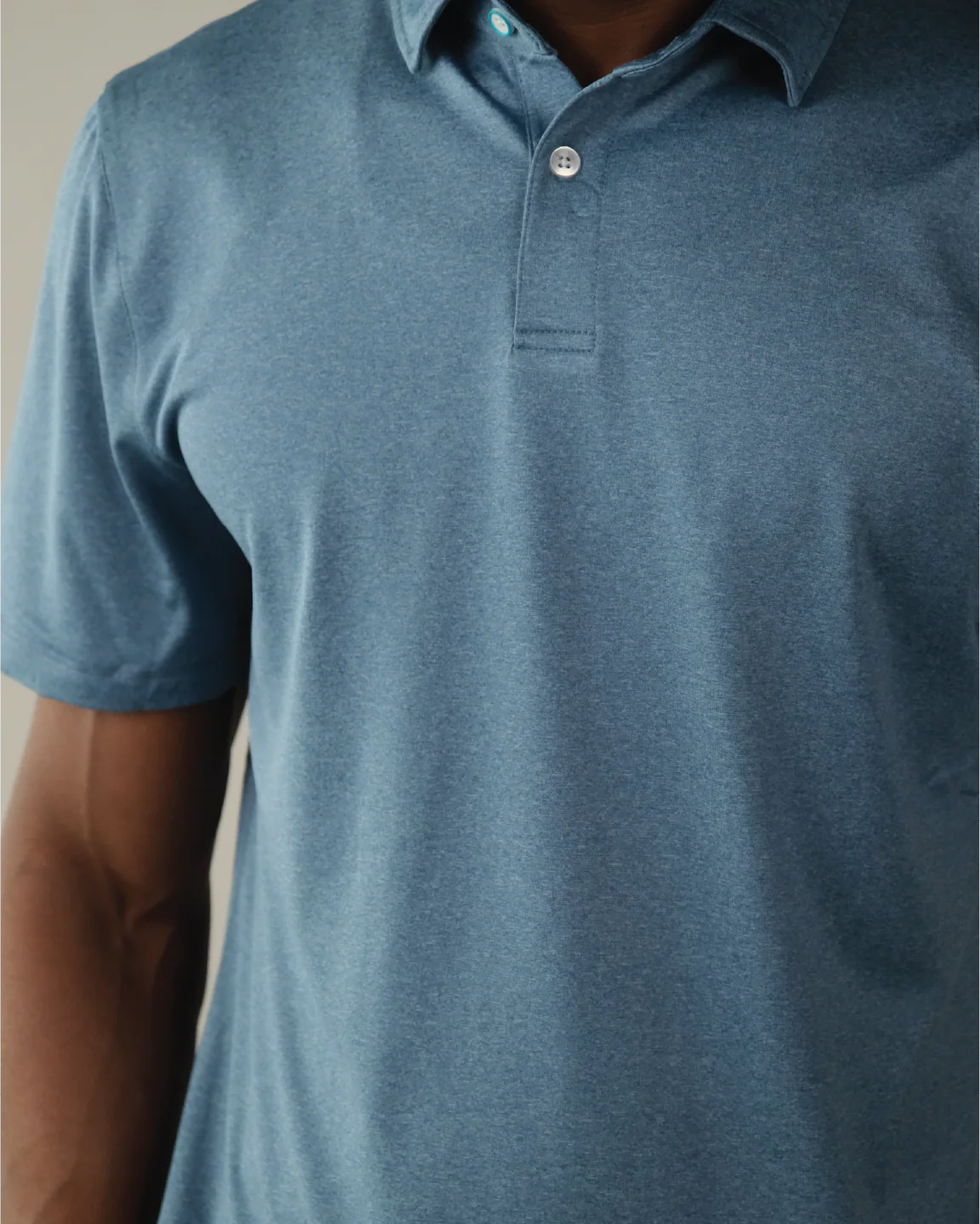 Range Polo - Heather Blue - Image 4