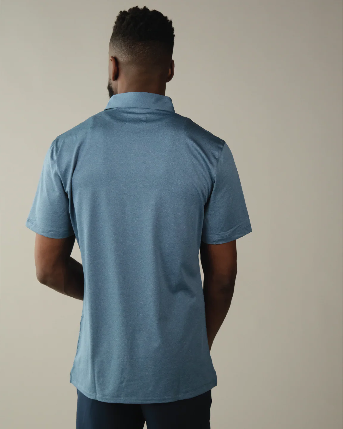 Range Polo - Heather Blue - Image 6