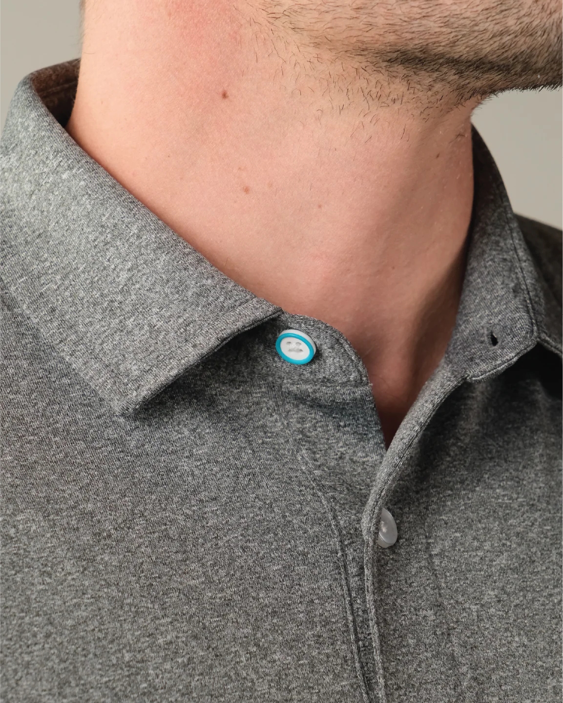 Range Polo - Heather Grey - Image 5