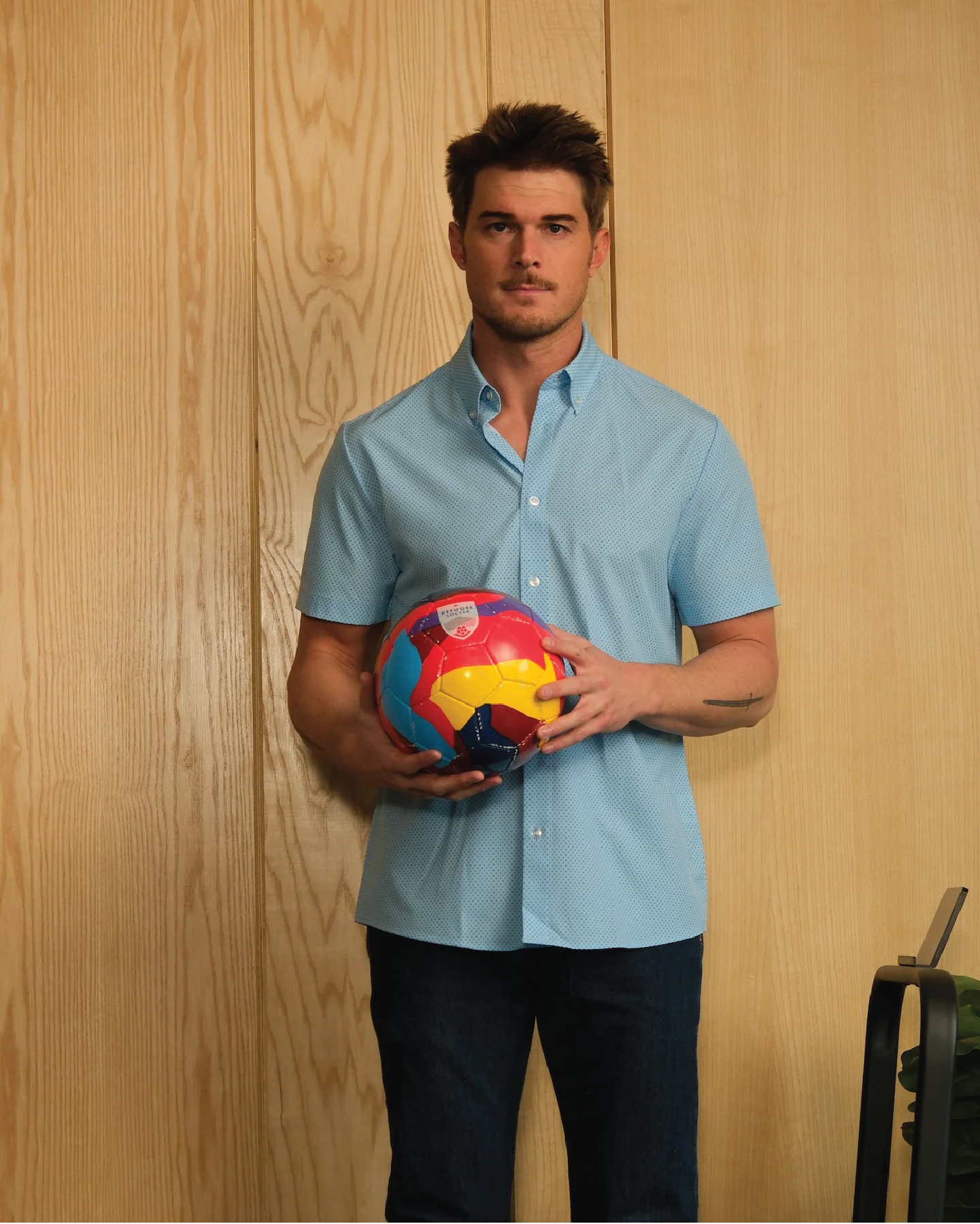 Range Shirt - Blue w/ Navy and White Pattern - Image 5