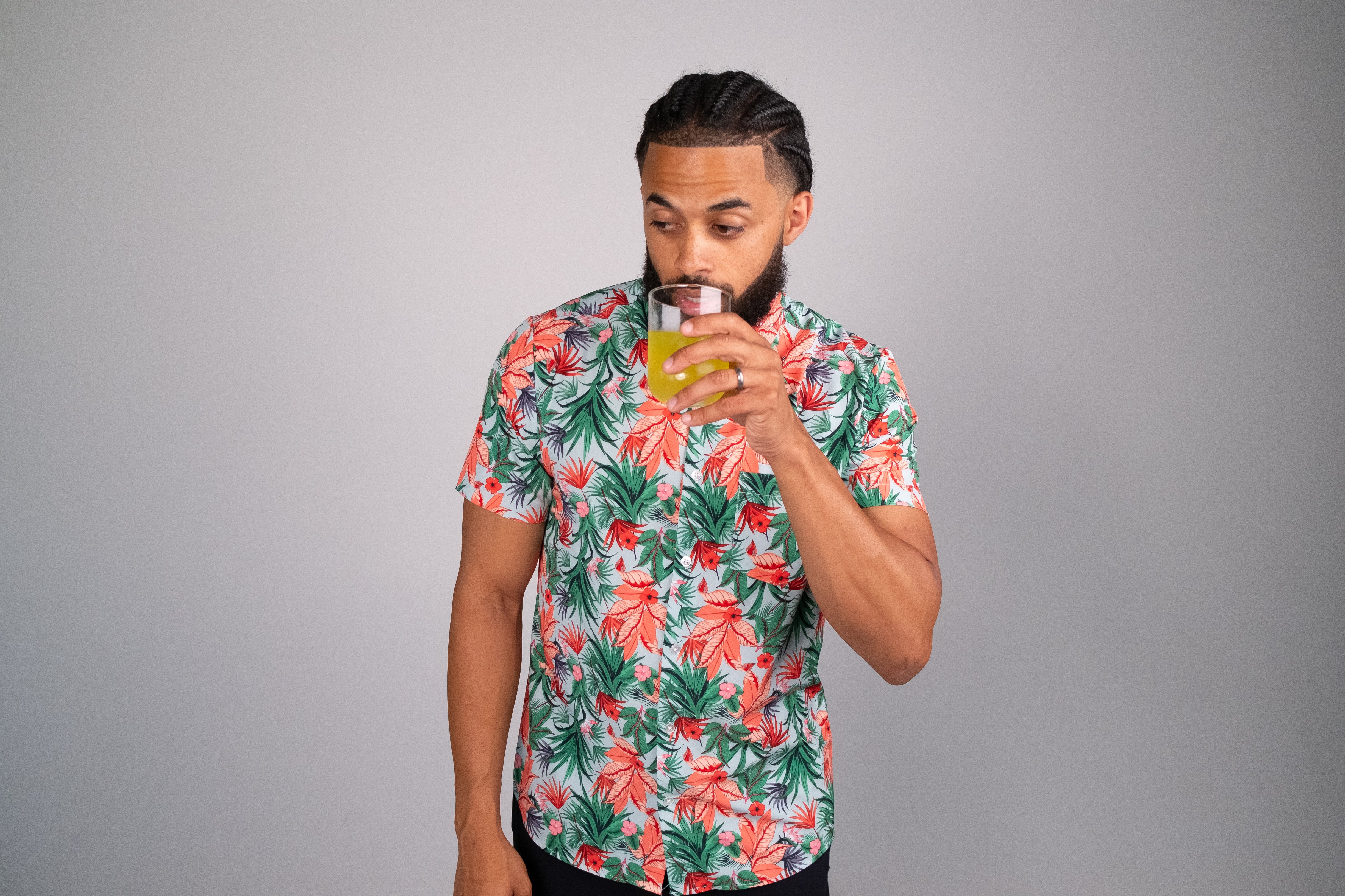 Range Shirt - Hawaiian Floral Pattern - Image 4