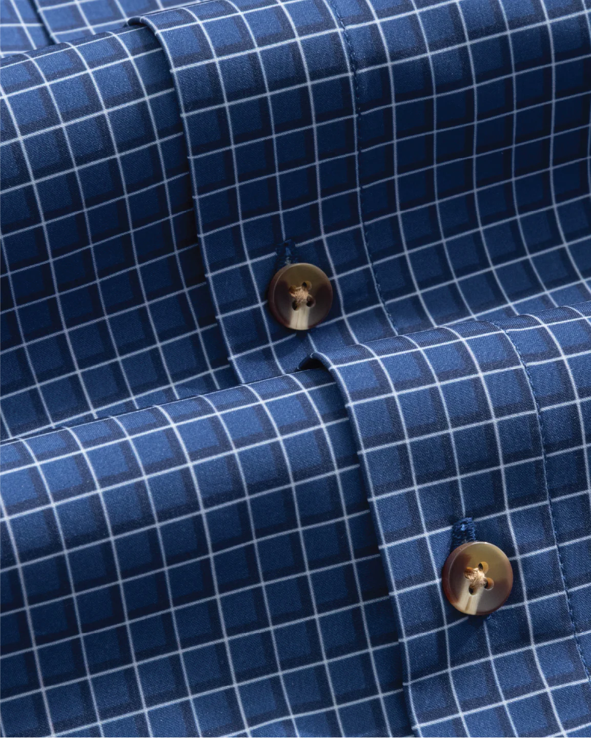Range Shirt - Navy w/ White and Blue Check - Image 4