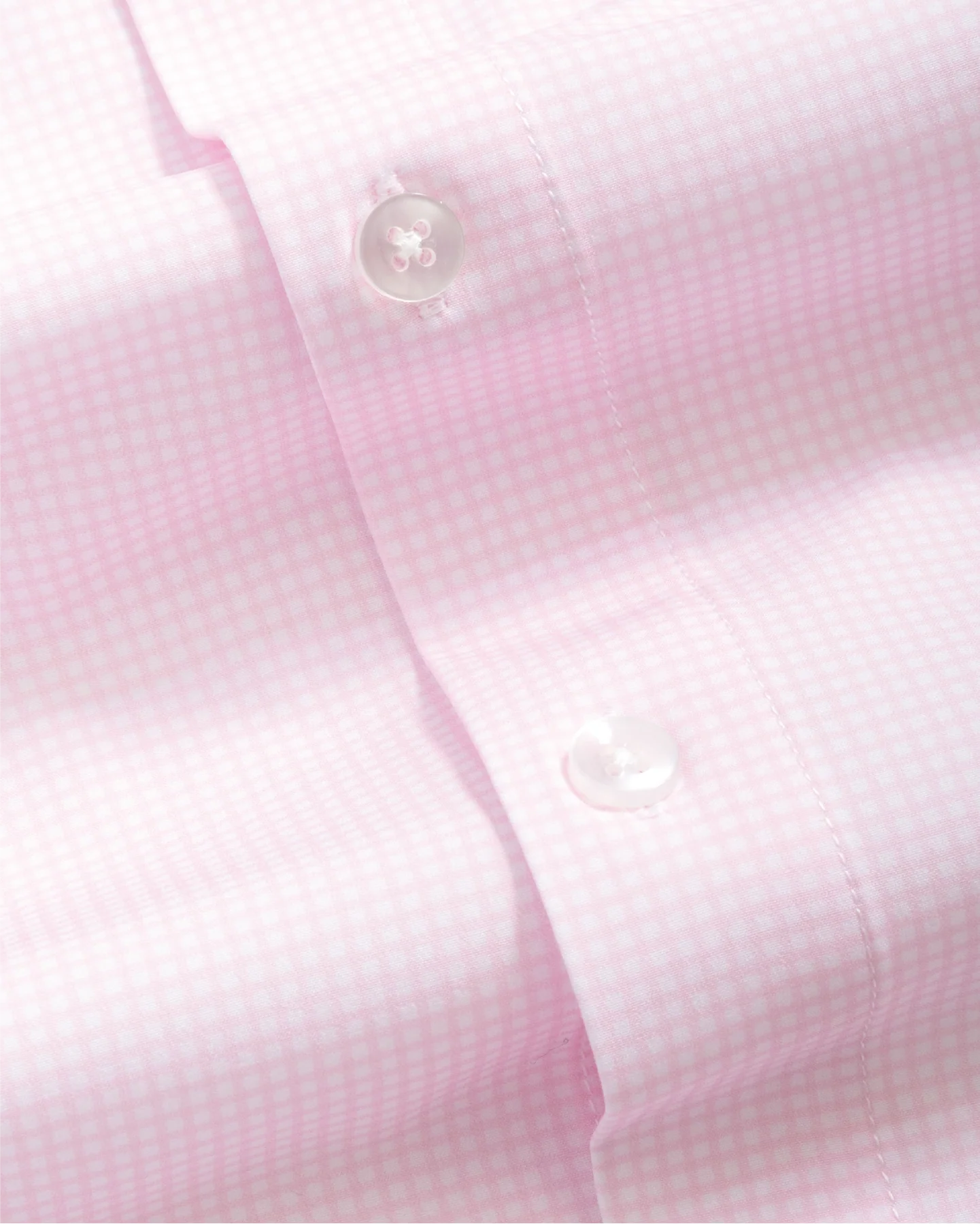 Range Shirt - Pink and White Micro Gingham - Image 3