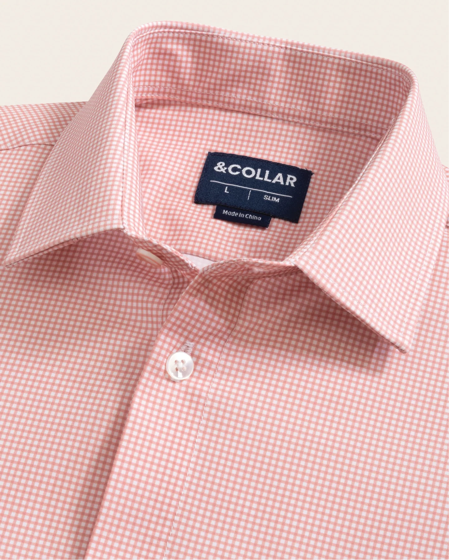 Range Shirt - Red and White Micro Gingham - Image 4