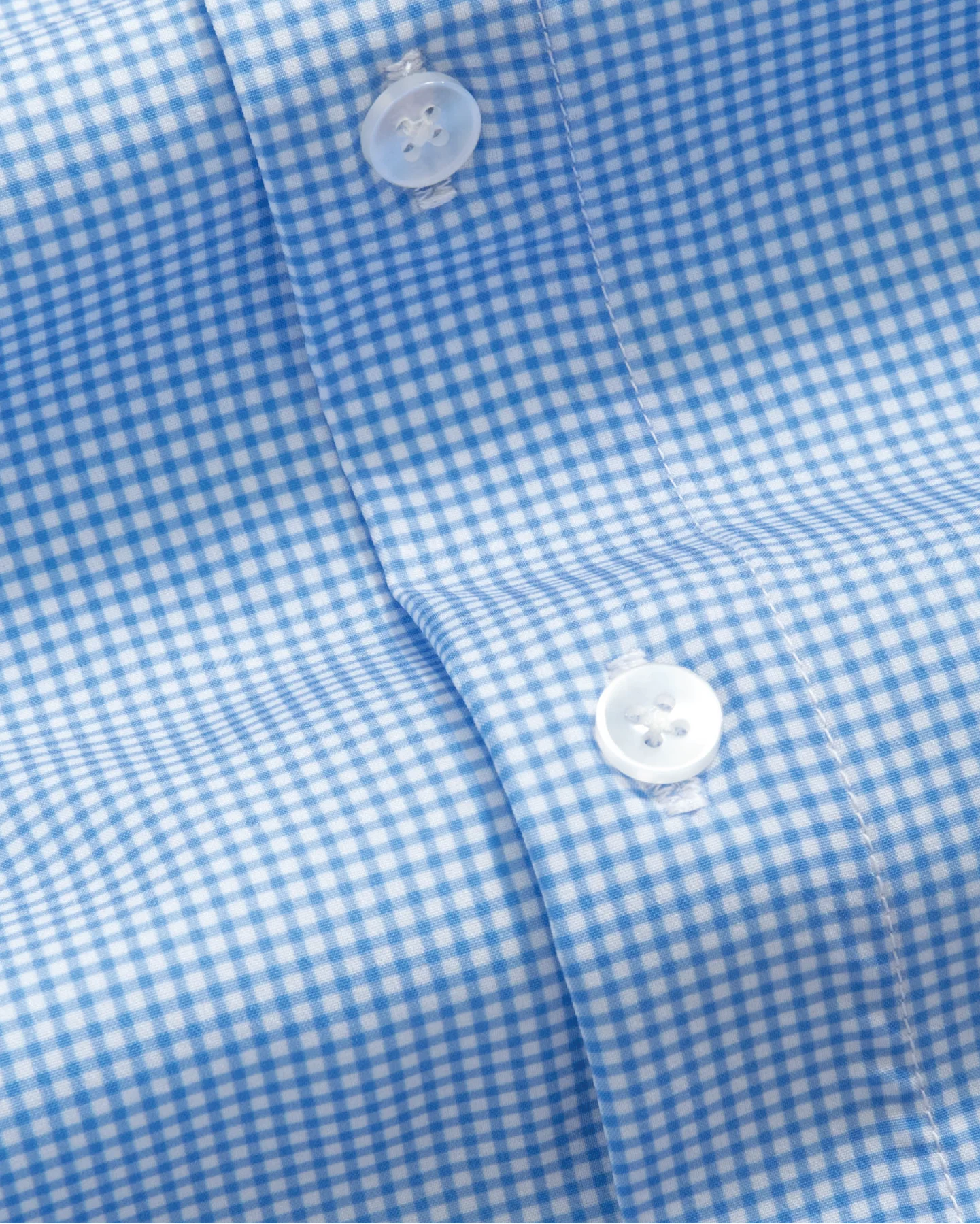 Range Shirt - Royal Blue and White Micro Gingham - Image 3