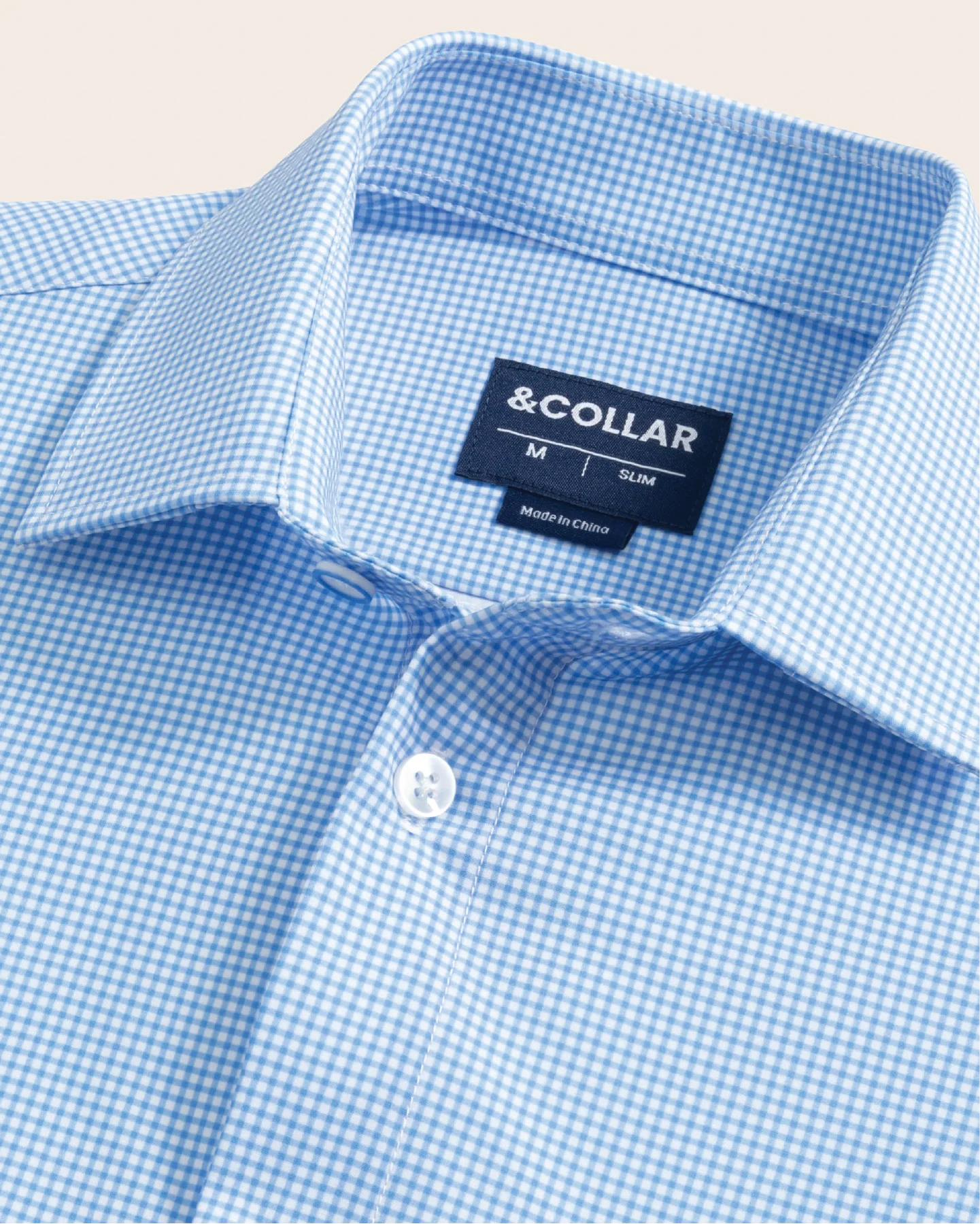 Range Shirt - Royal Blue and White Micro Gingham - Image 4