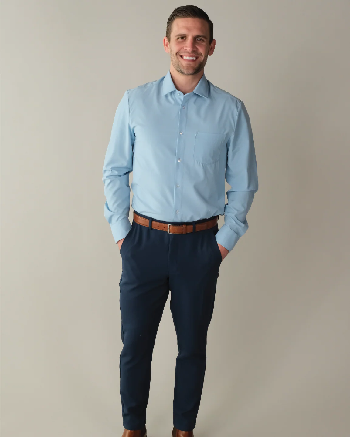Range Shirt - Solid French Blue - Image 3