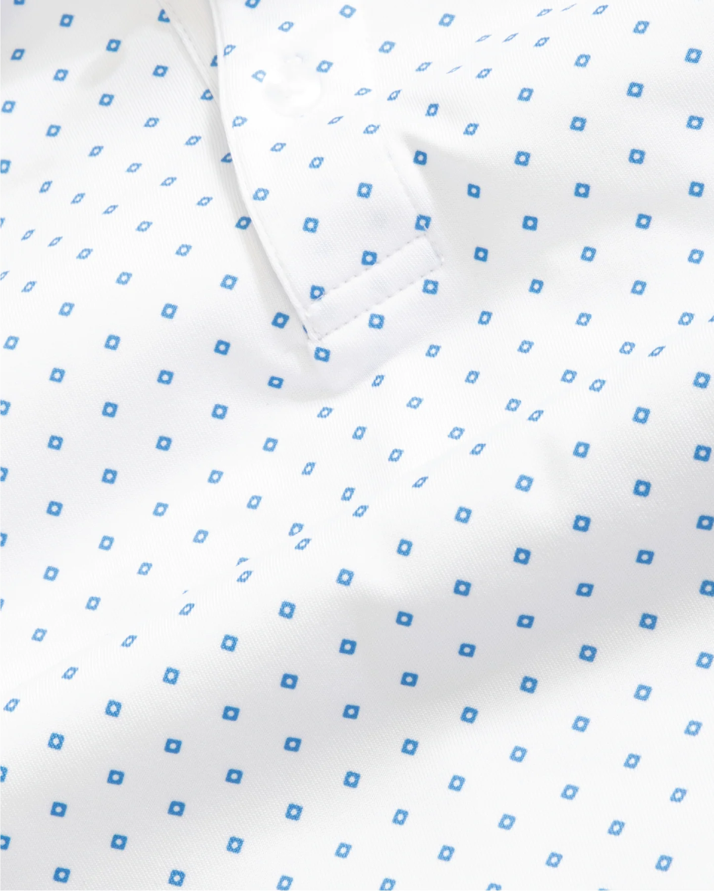 Range Polo - White w/ Blue Diamonds - Image 3