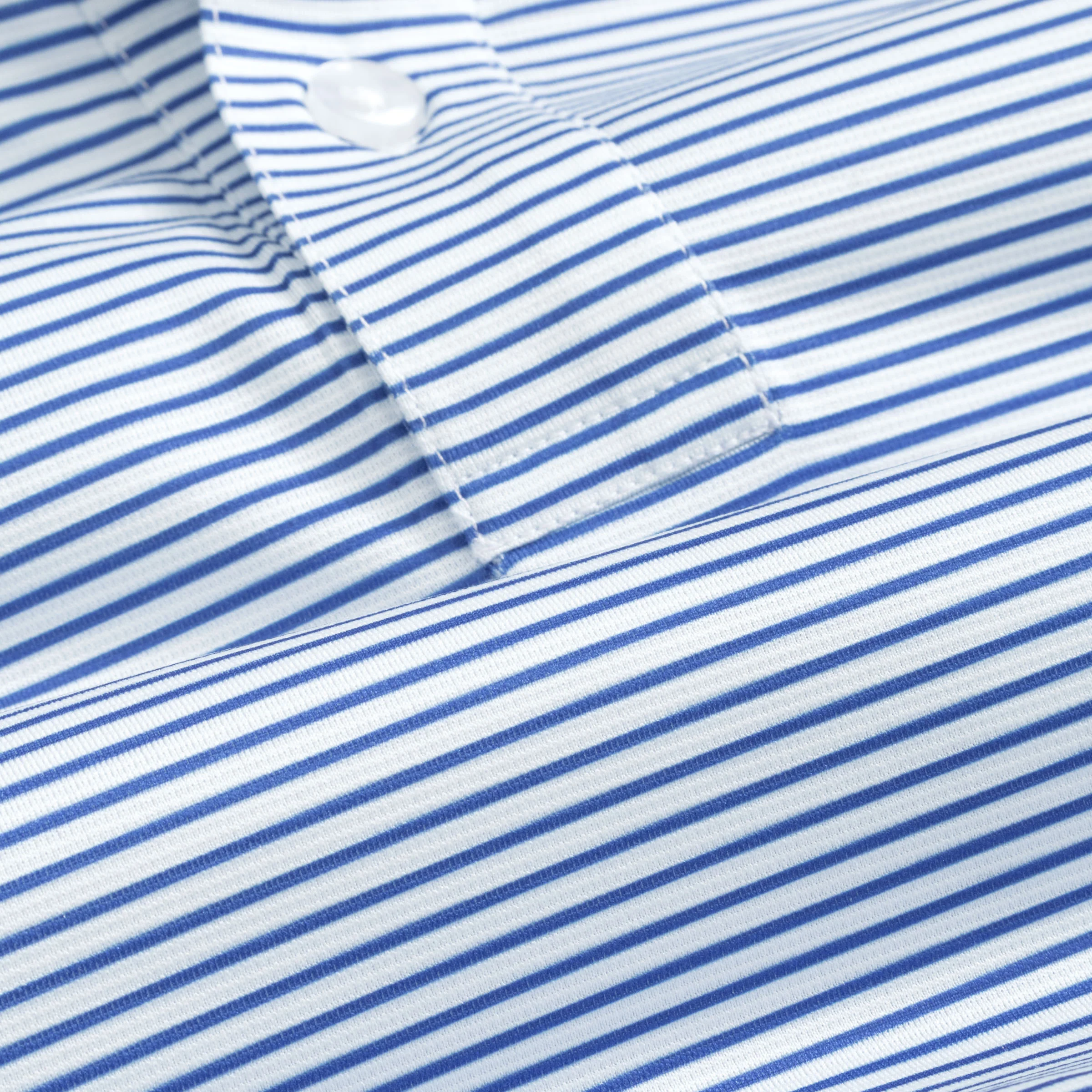 Tropic Polo - White and Blue Stripe - Image 5