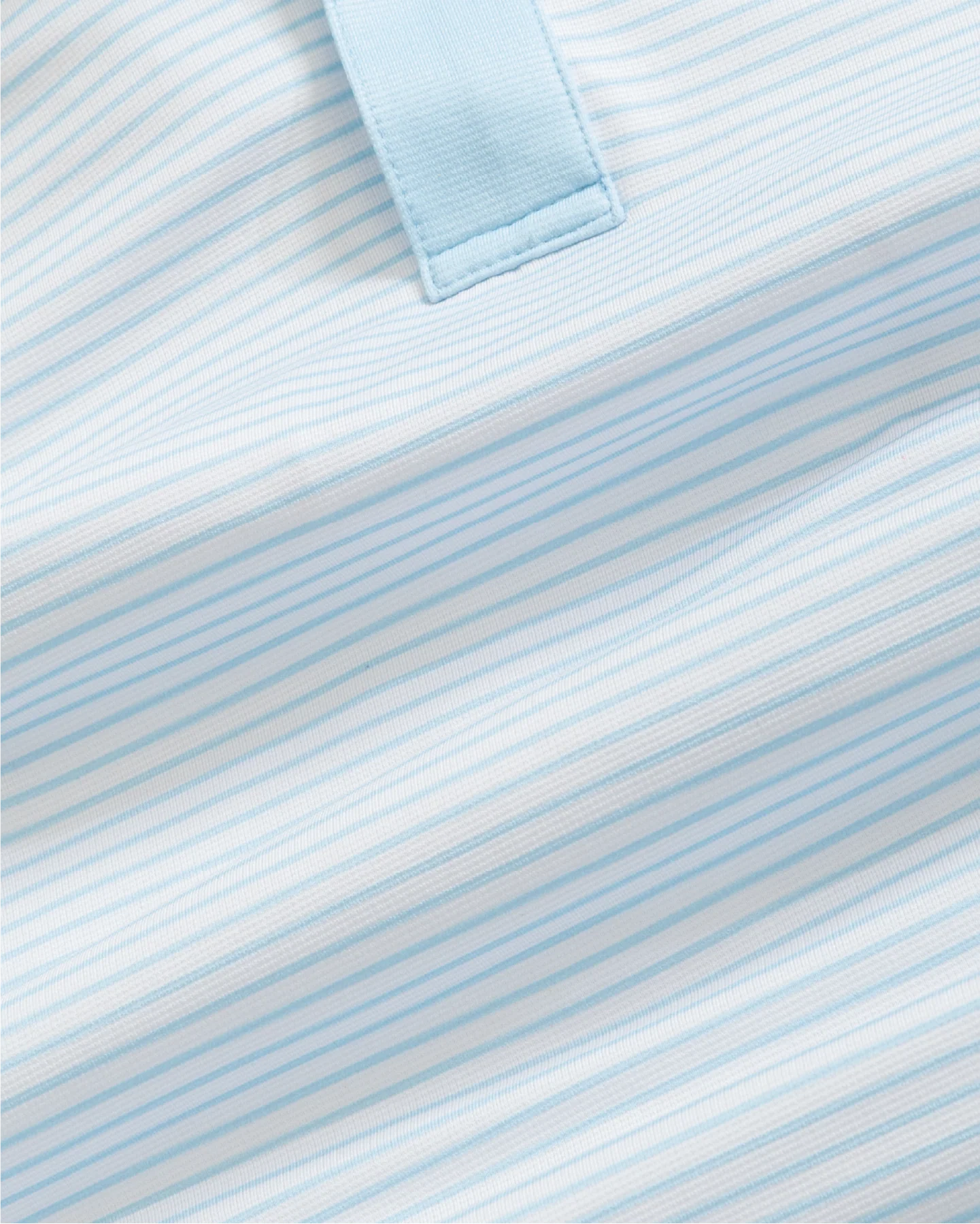 Tropic Polo - White / Light Blue Stripes and Accent - Image 3
