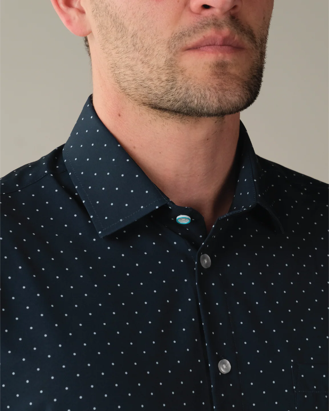 FINAL SALE: Range Shirt - Navy w/ White Polka Dots (No Returns and Exchanges) - Image 4