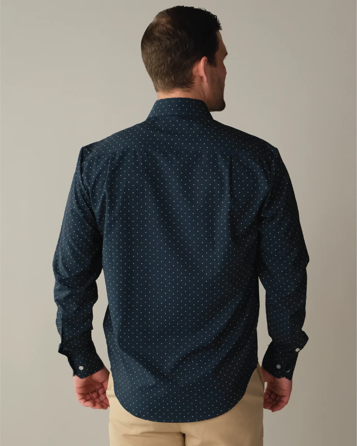 FINAL SALE: Range Shirt - Navy w/ White Polka Dots (No Returns and Exchanges) - Image 6