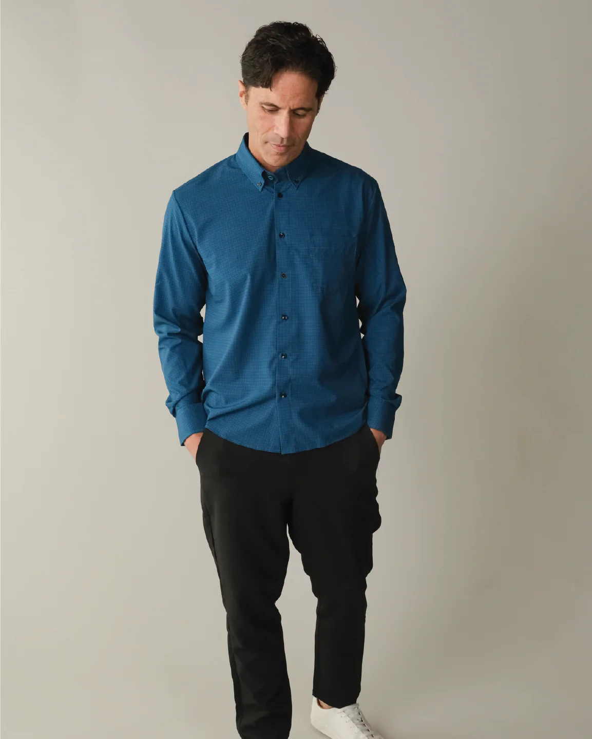 Range Shirt - Dark Blue w/ Navy Check - Image 3