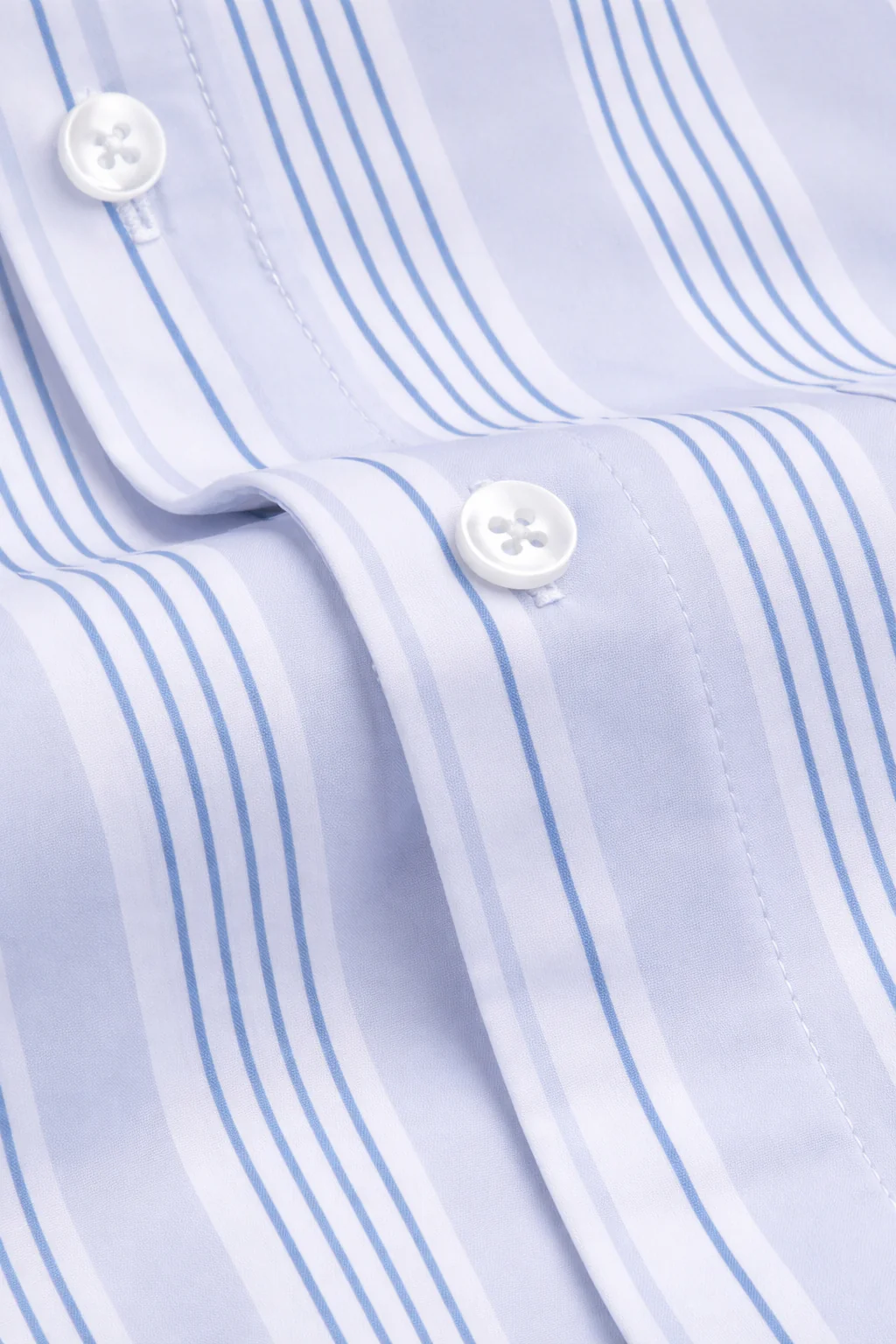 FINAL SALE: Range Shirt - Grey w/ Blue and White Stripes (No Returns or Exchanges) - Image 6