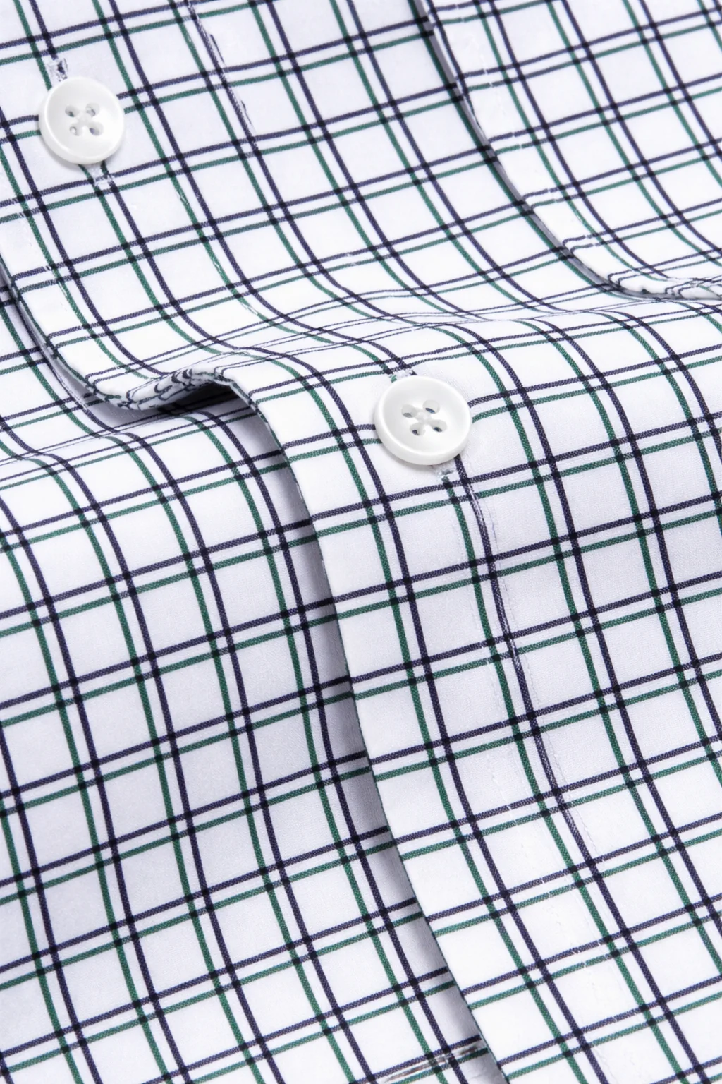 FINAL SALE: Range Shirt - White w/ Green and Purple Check (No Returns and Exchanges) - Image 5
