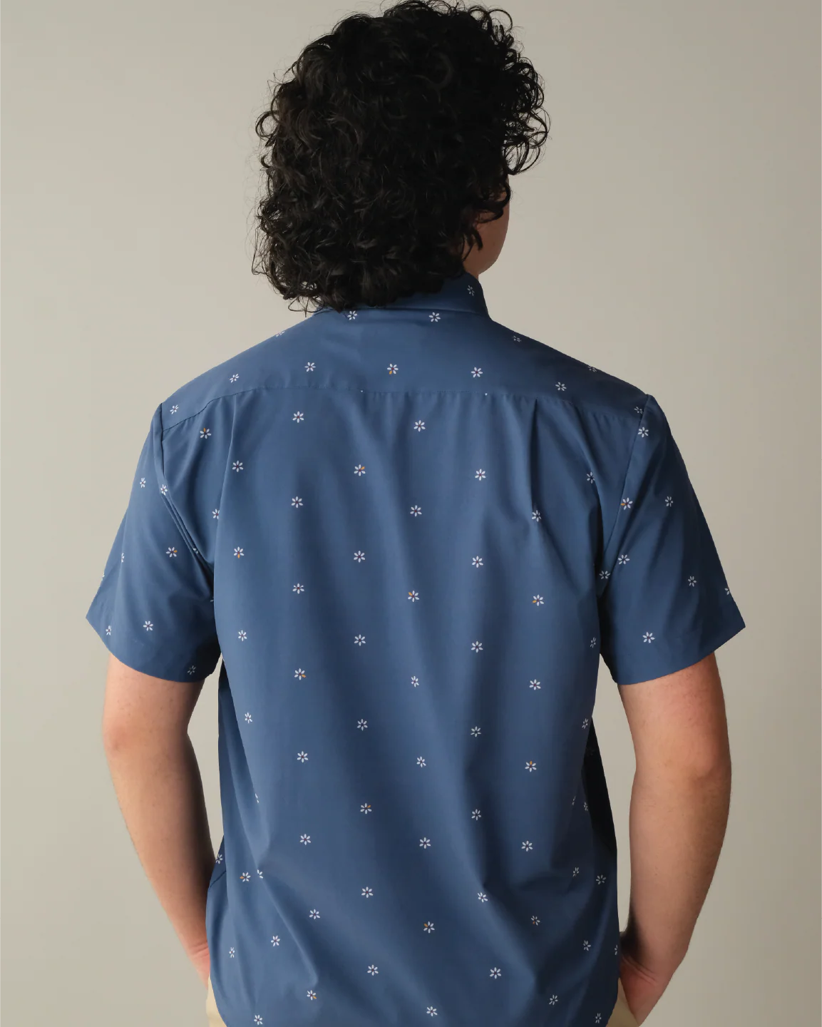Range Shirt - Navy w/ Swiss Flowers - Image 5